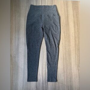 Beyond Yoga Leggings Womens M Gray High Rise Spacedye Yoga Pants Side Pocket 24”
